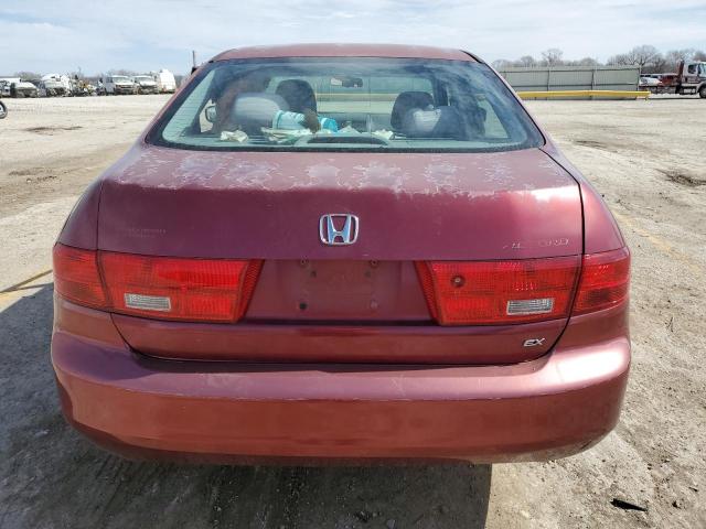 1HGCM56765A020467 - 2005 HONDA ACCORD EX BURGUNDY photo 6