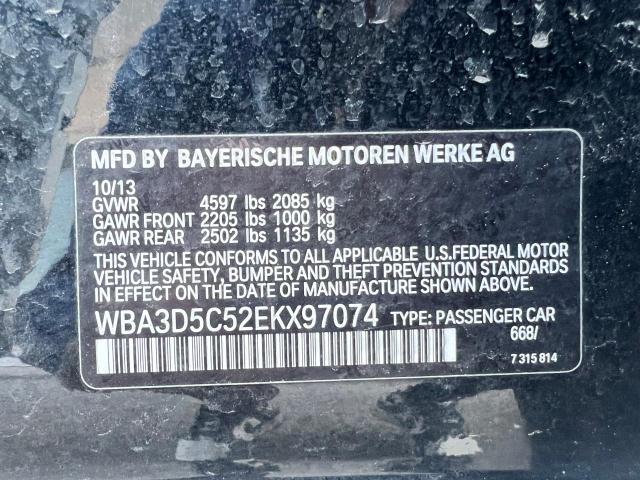 WBA3D5C52EKX97074 - 2014 BMW 328 D XDRIVE BLACK photo 12