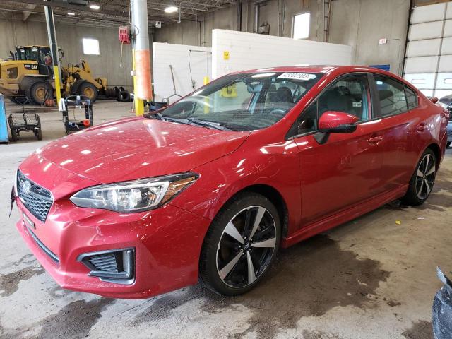 4S3GKAM66K3605588 - 2019 SUBARU IMPREZA SPORT RED photo 1