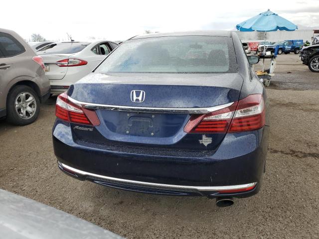 1HGCR2F38HA236970 - 2017 HONDA ACCORD LX BLUE photo 6