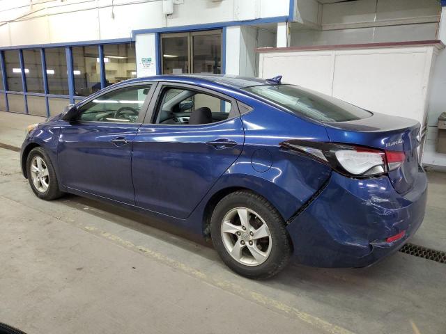 5NPDH4AE8FH605083 - 2015 HYUNDAI ELANTRA SE BLUE photo 2