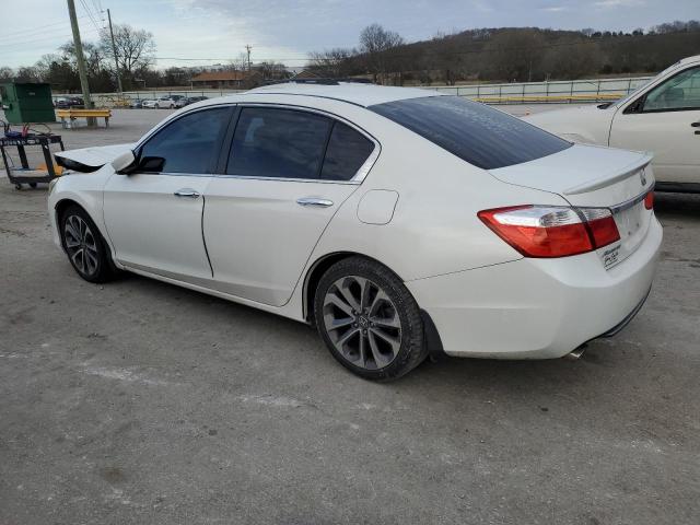 1HGCR2F52DA259883 - 2013 HONDA ACCORD SPORT WHITE photo 2