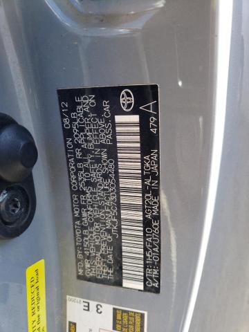 JTKJF5C73D3054480 - 2013 TOYOTA SCION TC ნაცრისფერი ფოტო 12