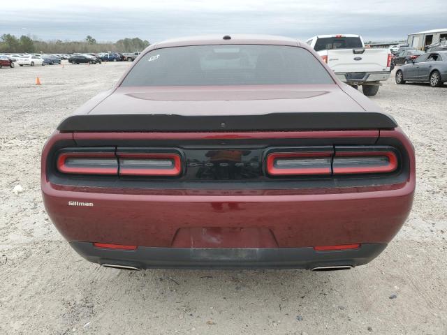 2C3CDZAG6MH560077 - 2021 DODGE CHALLENGER SXT MAROON photo 6