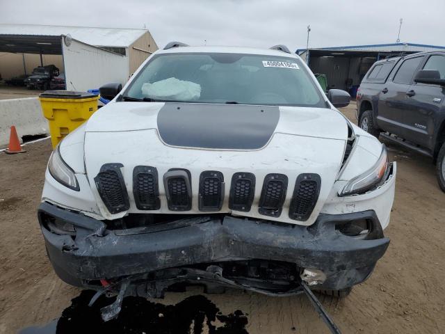 1C4PJMBB7GW326449 - 2016 JEEP CHEROKEE TRAILHAWK WHITE photo 5