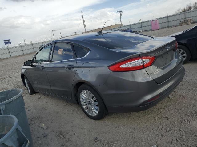 3FA6P0LU7ER299150 - 2014 FORD FUSION SE HYBRID GRAY photo 2