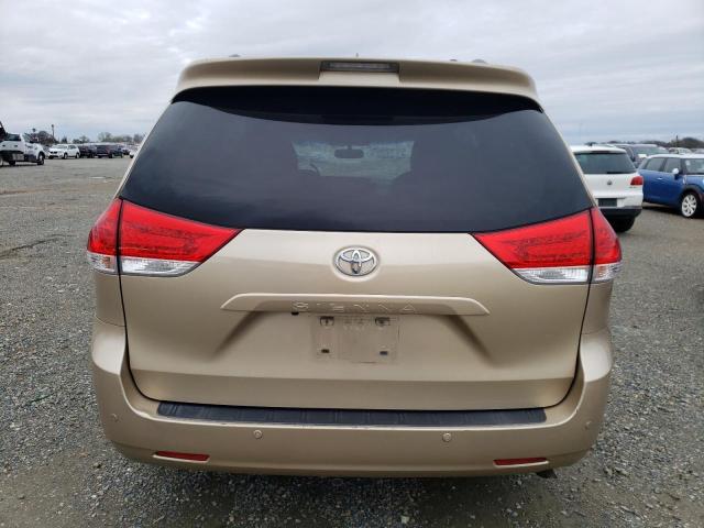 5TDYK3DC1BS156728 - 2011 TOYOTA SIENNA XLE TAN photo 6