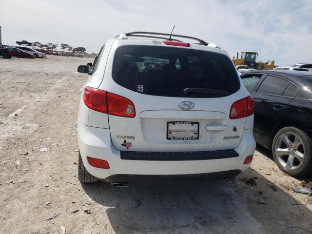 5NMSH13E09H229807 - 2009 HYUNDAI SANTA FE SE WHITE photo 6