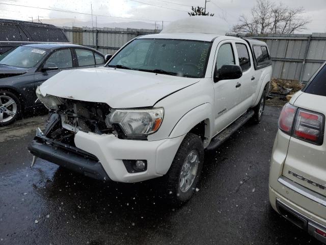 3TMMU4FN0EM064396 - 2014 TOYOTA TACOMA DOUBLE CAB LONG BED WHITE photo 1