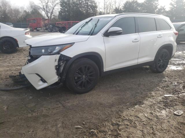 5TDKZRFH4KS301306 - 2019 TOYOTA HIGHLANDER SE WHITE photo 1