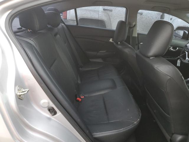 19XFB2F96EE040636 - 2014 HONDA CIVIC EXL ვერცხლისფერი ფოტო 10