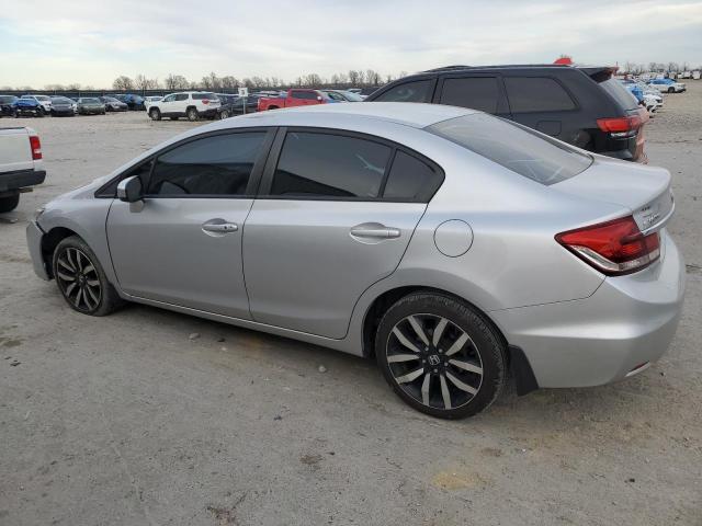 19XFB2F96EE040636 - 2014 HONDA CIVIC EXL ვერცხლისფერი ფოტო 2