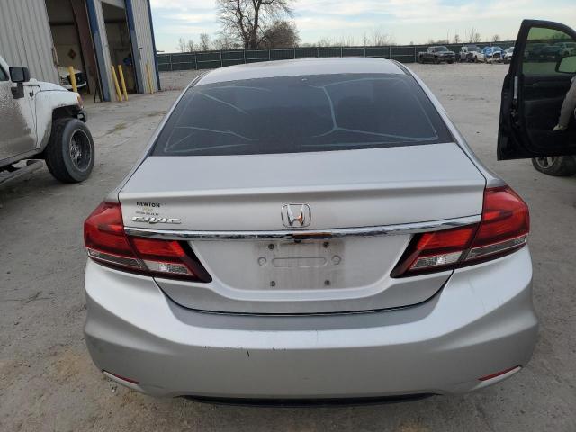 19XFB2F96EE040636 - 2014 HONDA CIVIC EXL ვერცხლისფერი ფოტო 6