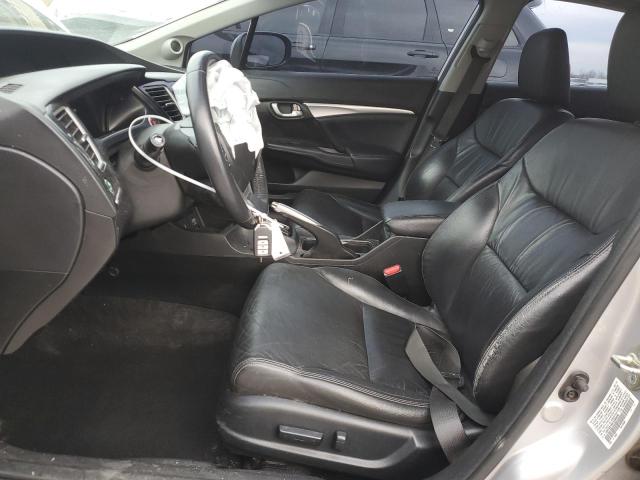 19XFB2F96EE040636 - 2014 HONDA CIVIC EXL ვერცხლისფერი ფოტო 7