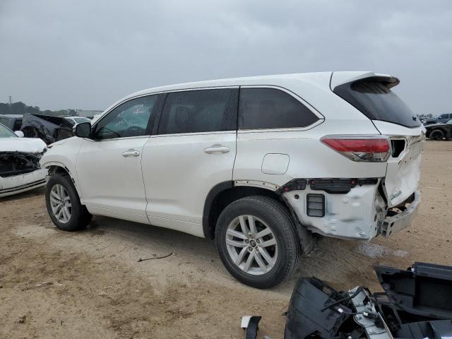 5TDZARFH5GS021861 - 2016 TOYOTA HIGHLANDER LE WHITE photo 2