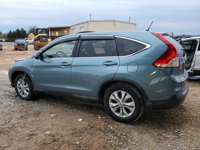 5J6RM3H55DL033734 - 2013 HONDA CR-V EX BLUE photo 2