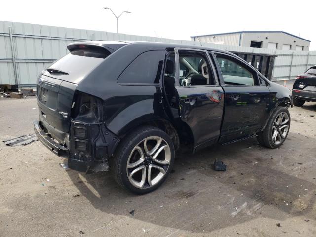 2FMDK4AK0CBA86086 - 2012 FORD EDGE SPORT BLACK photo 3