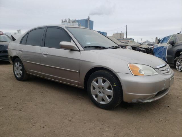 1HGES26751L069106 - 2001 HONDA CIVIC EX BEIGE photo 4