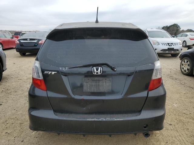 JHMGE8H46AC002601 - 2010 HONDA FIT SPORT BLACK photo 6