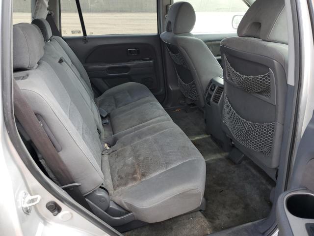 5FNYF28476B040218 - 2006 HONDA PILOT EX SILVER photo 10