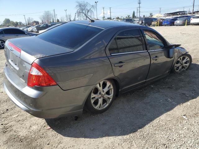 3FAHP0HGXCR334918 - 2012 FORD FUSION SE GRAY photo 3