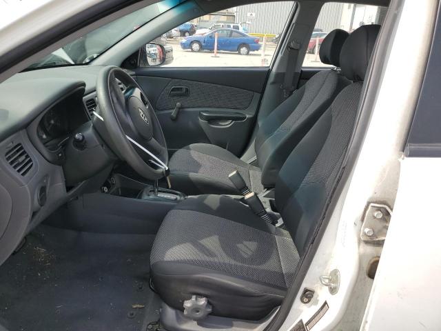 KNADH4A36A6677897 - 2010 KIA RIO LX WHITE photo 7