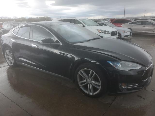 5YJSA1H18EFP56693 - 2014 TESLA MODEL S BLUE photo 4