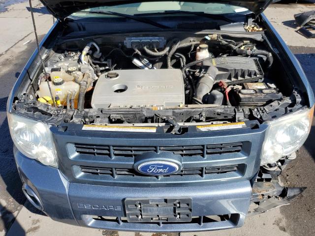 1FMCU5K38AKB92534 - 2010 FORD ESCAPE HYBRID BLUE photo 12