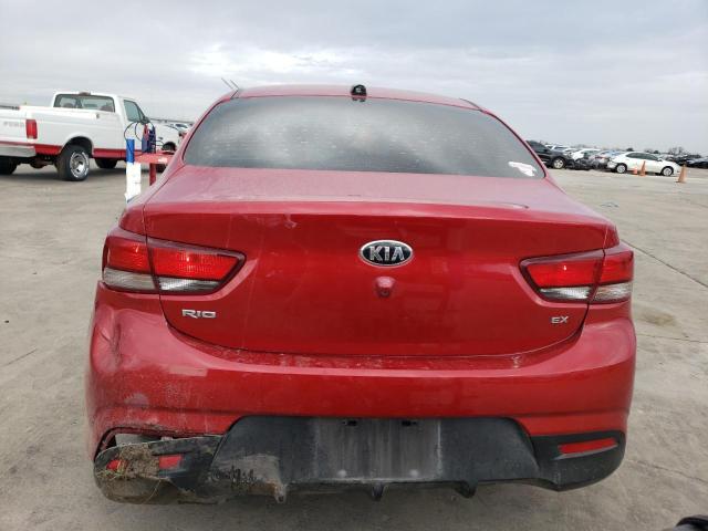 3KPA34AB9JE079602 - 2018 KIA RIO EX RED photo 6