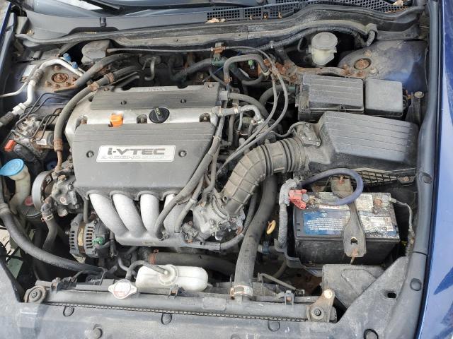 1HGCM56684A022811 - 2004 HONDA ACCORD EX BLUE photo 11