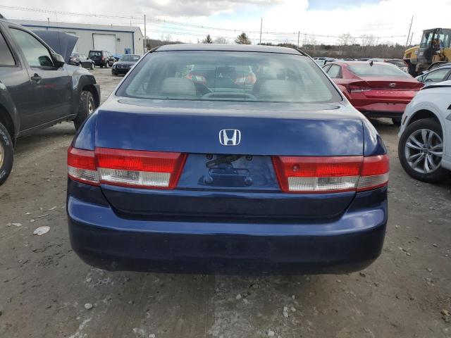 1HGCM56684A022811 - 2004 HONDA ACCORD EX BLUE photo 6