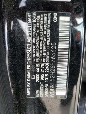 WDBRF52H26F765625 - 2006 MERCEDES-BENZ C 230 BLACK photo 12