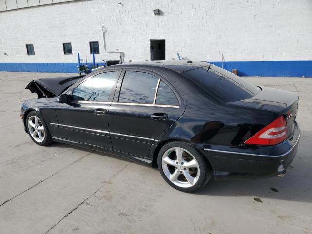 WDBRF52H26F765625 - 2006 MERCEDES-BENZ C 230 BLACK photo 2