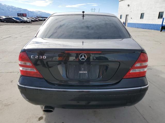 WDBRF52H26F765625 - 2006 MERCEDES-BENZ C 230 BLACK photo 6