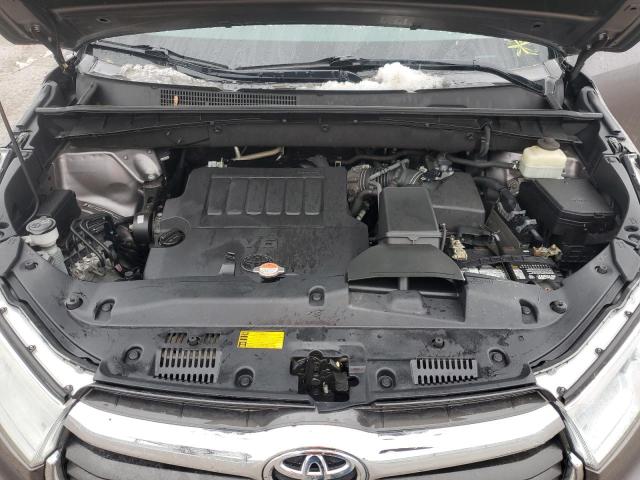 5TDJKRFH8FS202221 - 2015 TOYOTA HIGHLANDER XLE GRAY photo 12