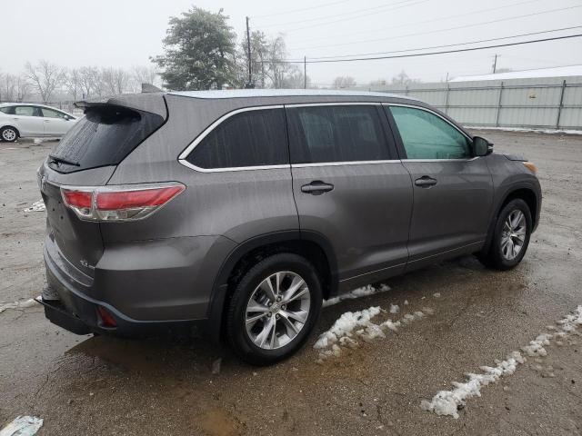 5TDJKRFH8FS202221 - 2015 TOYOTA HIGHLANDER XLE GRAY photo 3