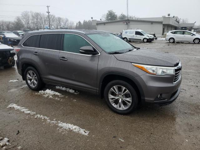 5TDJKRFH8FS202221 - 2015 TOYOTA HIGHLANDER XLE GRAY photo 4