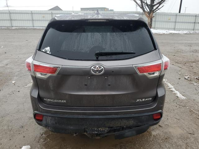 5TDJKRFH8FS202221 - 2015 TOYOTA HIGHLANDER XLE GRAY photo 6
