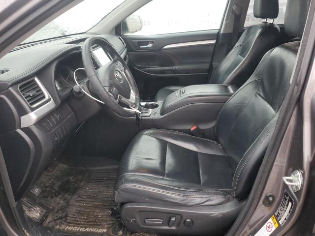 5TDJKRFH8FS202221 - 2015 TOYOTA HIGHLANDER XLE GRAY photo 7