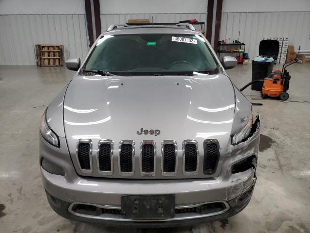 1C4PJMDB8FW538224 - 2015 JEEP CHEROKEE LIMITED SILVER photo 5