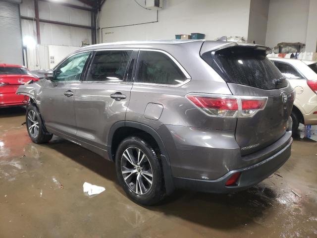 5TDJKRFH9GS265488 - 2016 TOYOTA HIGHLANDER XLE 灰色 照片 2
