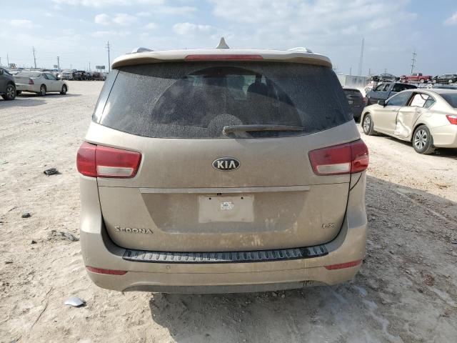 KNDMB5C16H6266838 - 2017 KIA SEDONA LX GOLD photo 6