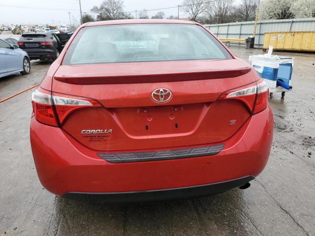 5YFBURHE6GP559425 - 2016 TOYOTA COROLLA L RED photo 6