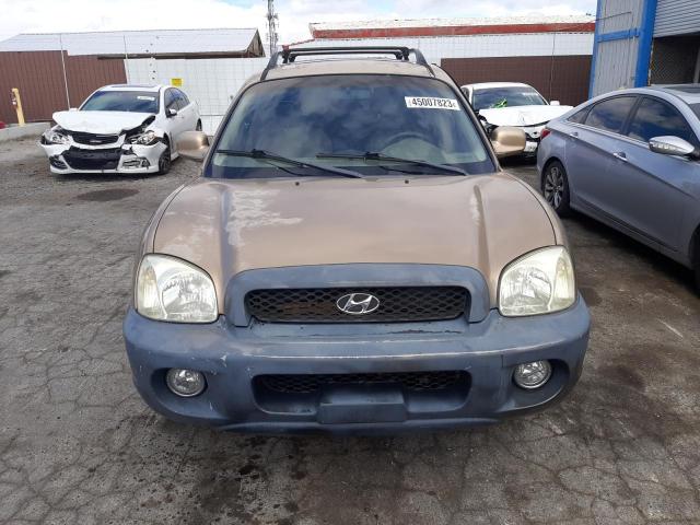 KM8SC13E54U713287 - 2004 HYUNDAI SANTA FE GLS GOLD photo 5