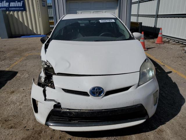 JTDKN3DU5D1699635 - 2013 TOYOTA PRIUS WHITE photo 5