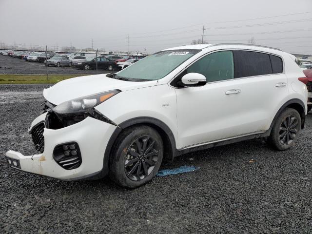 KNDPNCAC2K7539546 - 2019 KIA SPORTAGE EX WHITE photo 1