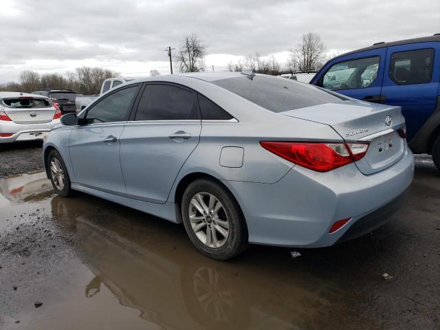 5NPEB4AC1EH882547 - 2014 HYUNDAI SONATA GLS BLUE photo 2