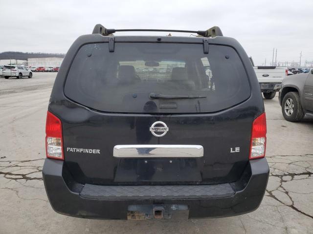 5N1AR18W76C653355 - 2006 NISSAN PATHFINDER LE შავი ფოტო 6