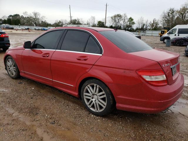 WDDGF54X09F215136 - 2009 MERCEDES-BENZ C 300 RED photo 2