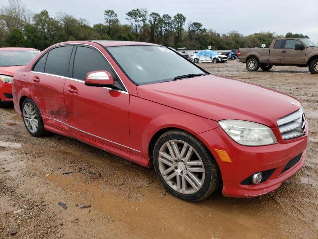 WDDGF54X09F215136 - 2009 MERCEDES-BENZ C 300 RED photo 4